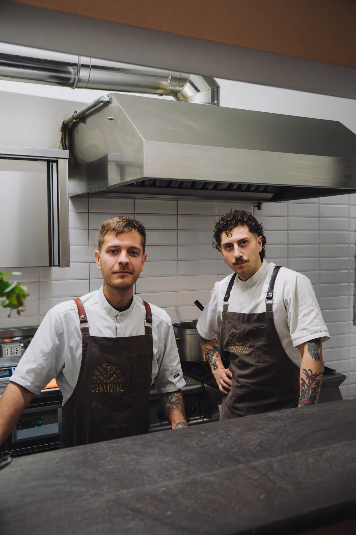 Andrea Astolfi and Patrizio Fava at Convivial Restaurant